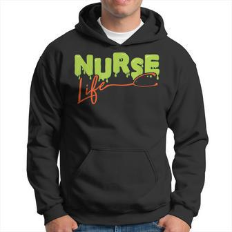Nurse Life Lazy Halloween Costume Funny Rn Nursing Student Men Hoodie Graphic Print Hooded Sweatshirt - Thegiftio UK