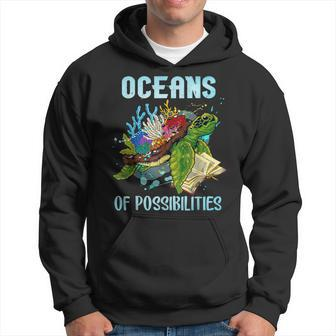 Oceans Of Possibilities Summer Reading 2022 Turtle Men Hoodie - Thegiftio UK