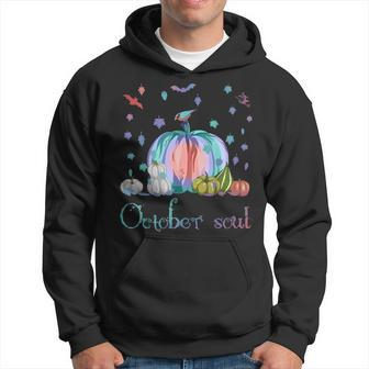 October Soul Funny Magic Halloween Pumpkin Fall Thanksgiving Hoodie - Seseable