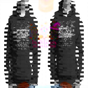 In October We Wear Breast Cancer Awareness Pink Sugar Skull Men Hoodie - Thegiftio