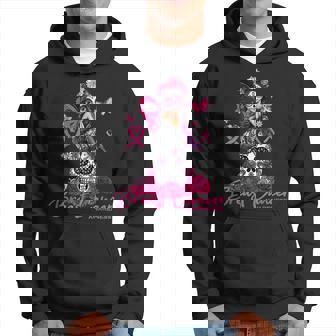 In October We Wear Pink Fairy Sugar Skull Breast Cancer Men Hoodie - Thegiftio