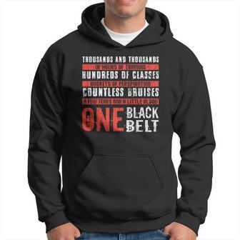 One Black Belt Martial Arts Karate Taekwondo Graphic Men Hoodie - Thegiftio UK