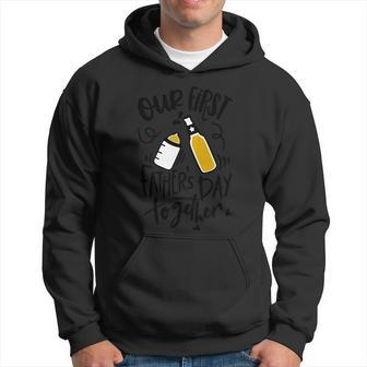 Our First Fathers Day Together Fathers Day Hoodie - Thegiftio UK