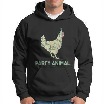 Party Animal Chicken Birthday Chicken Birthday Men Hoodie - Thegiftio UK
