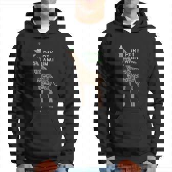 Party Animal Giraffe Birthday Gift Giraffe Birthday Gift Graphic Design Printed Casual Daily Basic Hoodie - Thegiftio UK