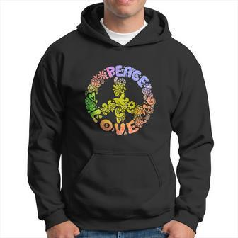 Peace Sign Love 60S 70S Tie Dye Hippie Funny Halloween Graphic Design Printed Casual Daily Basic V3 Hoodie - Thegiftio UK