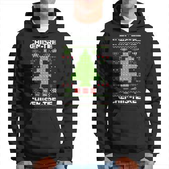 Periodic Table Tree Oh Chemistree Fun Chemistry Teacher Xmas Men Hoodie - Thegiftio