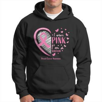 Pink Breast Cancer Survivor Funny Gift Women Mom Cancer Awareness Gift Hoodie - Thegiftio