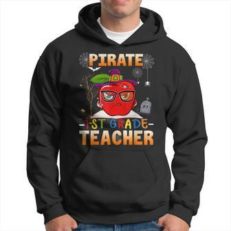 Pirate 1St Grade Teacher Halloween Costumes Pirate Day Men Hoodie - Thegiftio UK