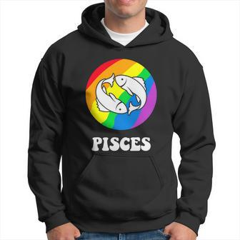 Pisces Lgbt Gay Pride Month Lgbtq Zodiac Men Hoodie - Thegiftio UK
