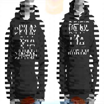 Pretend Dalmatian Dog Costume Halloween Lazy Easy Men Hoodie Graphic Print Hooded Sweatshirt - Thegiftio