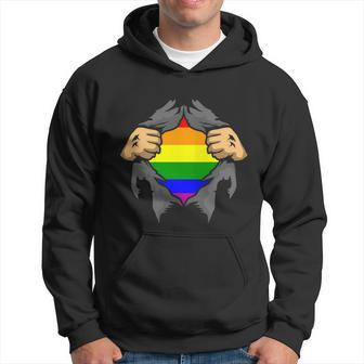 Pride Lgbtq Gays And Lesbians Pride Inside Men Hoodie - Thegiftio UK