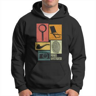 Private Detective Crime Investigator Silhouettes Gift Hoodie - Monsterry CA