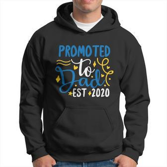 Promoted To Dad Est 2020 Fathers Day New Dad Gifts Graphic Design Printed Casual Daily Basic Hoodie - Thegiftio UK