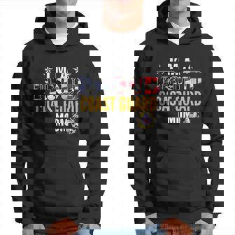 Im A Proud Coast Guard Mom American Flag Military Veteran Men Hoodie - Thegiftio