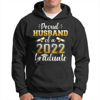 Proud Husband Of A Class Of 2022 Graduate Senior Graduation Men Hoodie Graphic Print Hooded Sweatshirt - Thegiftio UK