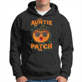 Pumpkin Auntie Of The Patch Cute Halloween Aunt Men Hoodie - Thegiftio UK