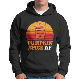 Pumpkin Spice Af Halloween Quote Graphic Design Printed Casual Daily Basic V2 Hoodie - Thegiftio UK