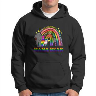 Rainbow Gift Lgbt Mama Bear Gay Pride Month Graphic Design Printed Casual Daily Basic Hoodie - Thegiftio UK