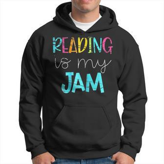 Reading Is My Jam Read Teacher Ela Teacher Men Hoodie - Thegiftio UK