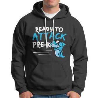 Ready To Attack Prek Shark Back To School Hoodie - Monsterry UK