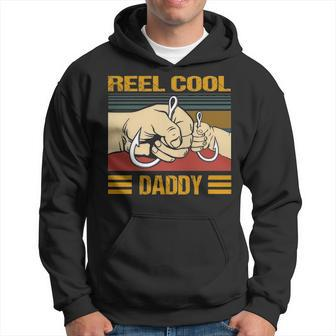 Reel Cool Daddy Fishing Father Gift Men Hoodie - Thegiftio UK