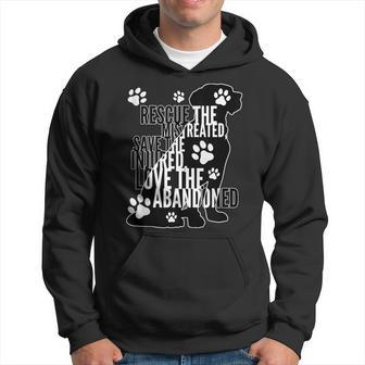 Rescue Save Love - Cute Animal Rescue Dog Cat Lovers Hoodie - Seseable