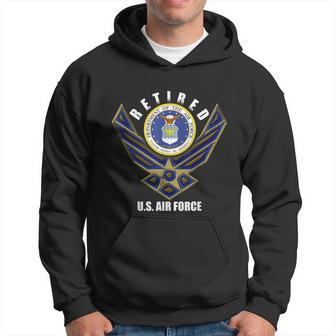 Retired Us Air Force Veteran Retirement Men Hoodie - Thegiftio