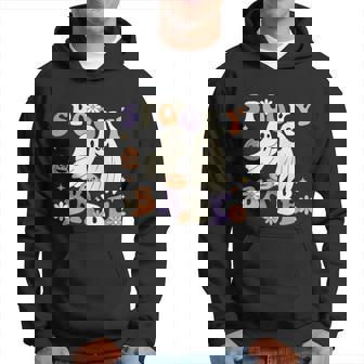 Retro Halloween Spooky Babe Ghost Halloween Day Hoodie - Thegiftio UK