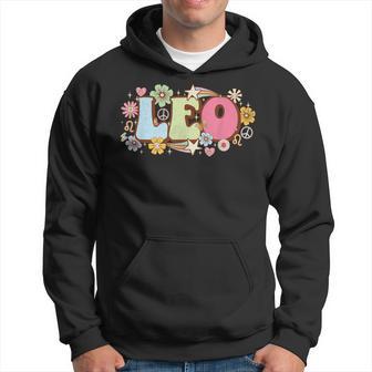 Retro Leo Zodiac Sign Astrology July August Birthday Leo V3 Hoodie - Seseable