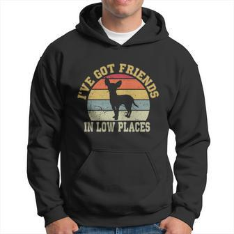 Retro Vintage Chihuahua Mom Ive Got Friends In Low Places Men Hoodie - Thegiftio UK