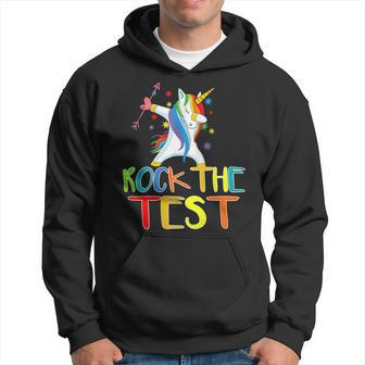 Rock The Test Shirt Test Day Teacher Testing Squad Unicorn Hoodie - Seseable