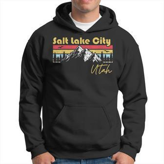 Salt Lake City Utah Roots Hometown Vintage Home State Pride Men Hoodie - Thegiftio UK
