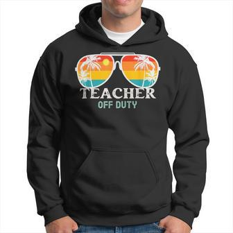 School Teacher Off Duty Sunglasses Beach Sunset Summer Hoodie - Seseable