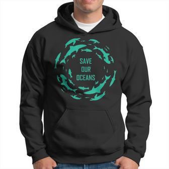 Shark Save Our Oceans Sharks Scuba Diver Gift Men Hoodie - Thegiftio UK