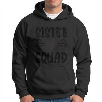 Sister Squad Heart Funny Halloween Quote Graphic Design Printed Casual Daily Basic Hoodie - Thegiftio UK