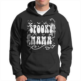 Spooky Mama Dancing Skeleton Funny Halloween Mama Hoodie - Seseable