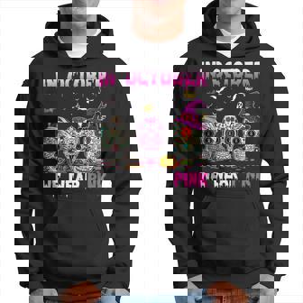 Sugar Skulls In October We Wear Pink Breast Cancer Halloween V2 Men Hoodie - Thegiftio