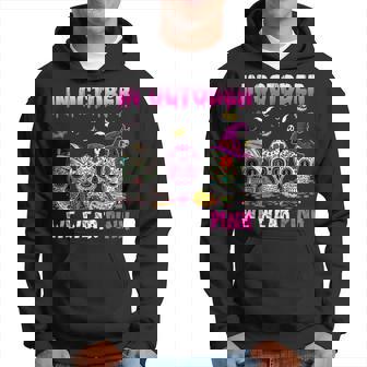 Sugar Skulls In October We Wear Pink Breast Cancer Warrior V2 Men Hoodie - Thegiftio