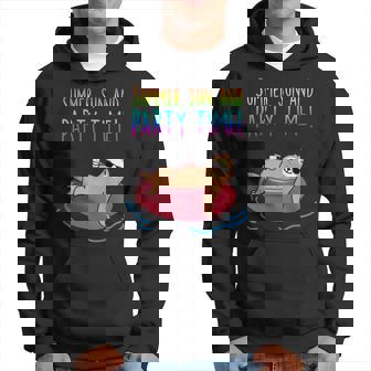 Summer Sun And Party Time Sloth Loungin Men Hoodie - Thegiftio UK