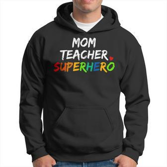 Teacher Mom Superhero Hoodie - Seseable