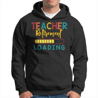 Teacher Retirement Loading - Funny Vintage Retired Teacher Hoodie - Seseable