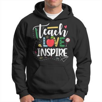 Teaching Is My Jam With Leopard Pattern And Cute Heart Men Hoodie Graphic Print Hooded Sweatshirt - Thegiftio UK