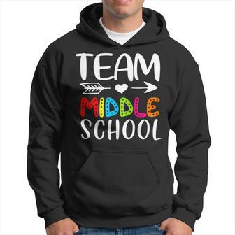 Team Middle School - Middle School Teacher Back To School Hoodie - Seseable