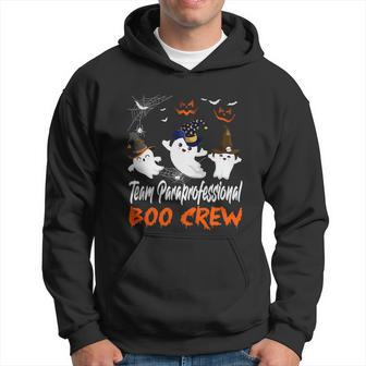 Team Paraprofessional Boo Crew Halloween Witch Ghost Boo Graphic Design Printed Casual Daily Basic V3 Hoodie - Thegiftio UK