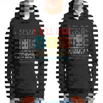 I Tell Dad Jokes Periodically Element Vintage Fathers Day Men Hoodie - Thegiftio