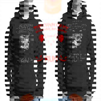 The Chains On My Mood Swing Just Snapped Run Cat Halloween Hoodie - Thegiftio UK