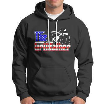 The Grillfather 4Th Of July Funny Grilling Bbq American Dad Hoodie - Monsterry