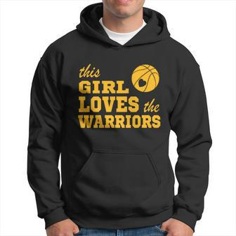 This Girl Loves The Warriors Basketball Gold Blooded Warriors 2022 Playoffs Hoodie - Thegiftio UK