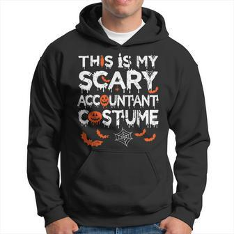 This Is My Scary Accountant Costume Funny Halloween Men Hoodie Graphic Print Hooded Sweatshirt - Thegiftio UK
